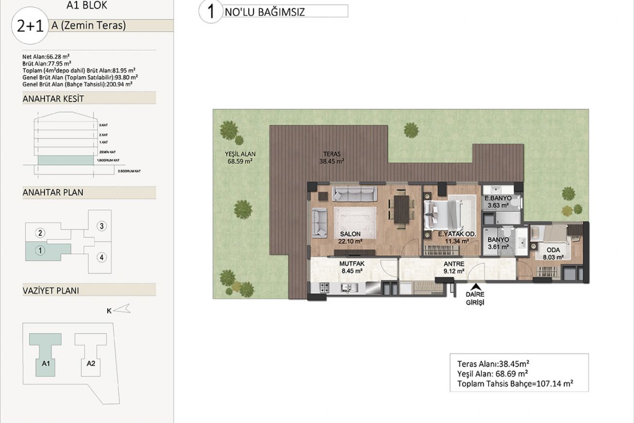 Babacan Gardenia Floor Plans, Real Estate, Property, Turkey