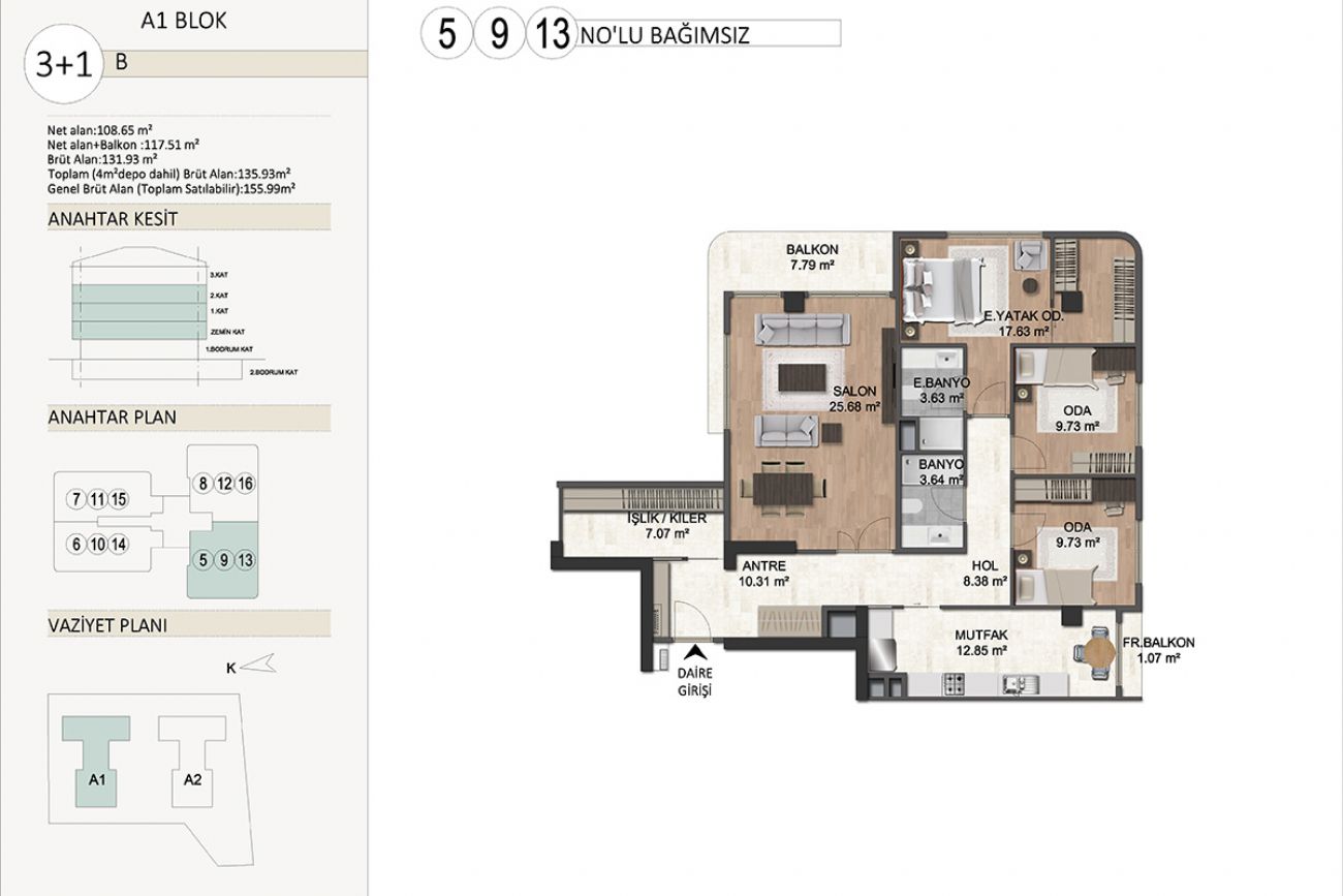 Babacan Gardenia Floor Plans, Real Estate, Property, Turkey