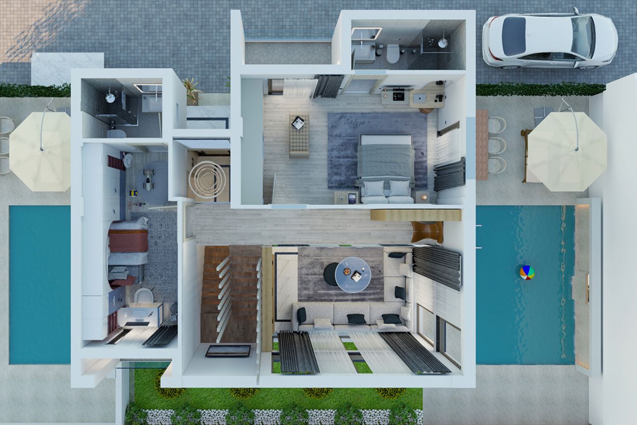 Suite Villas Floor Plans, Real Estate, Property, Turkey