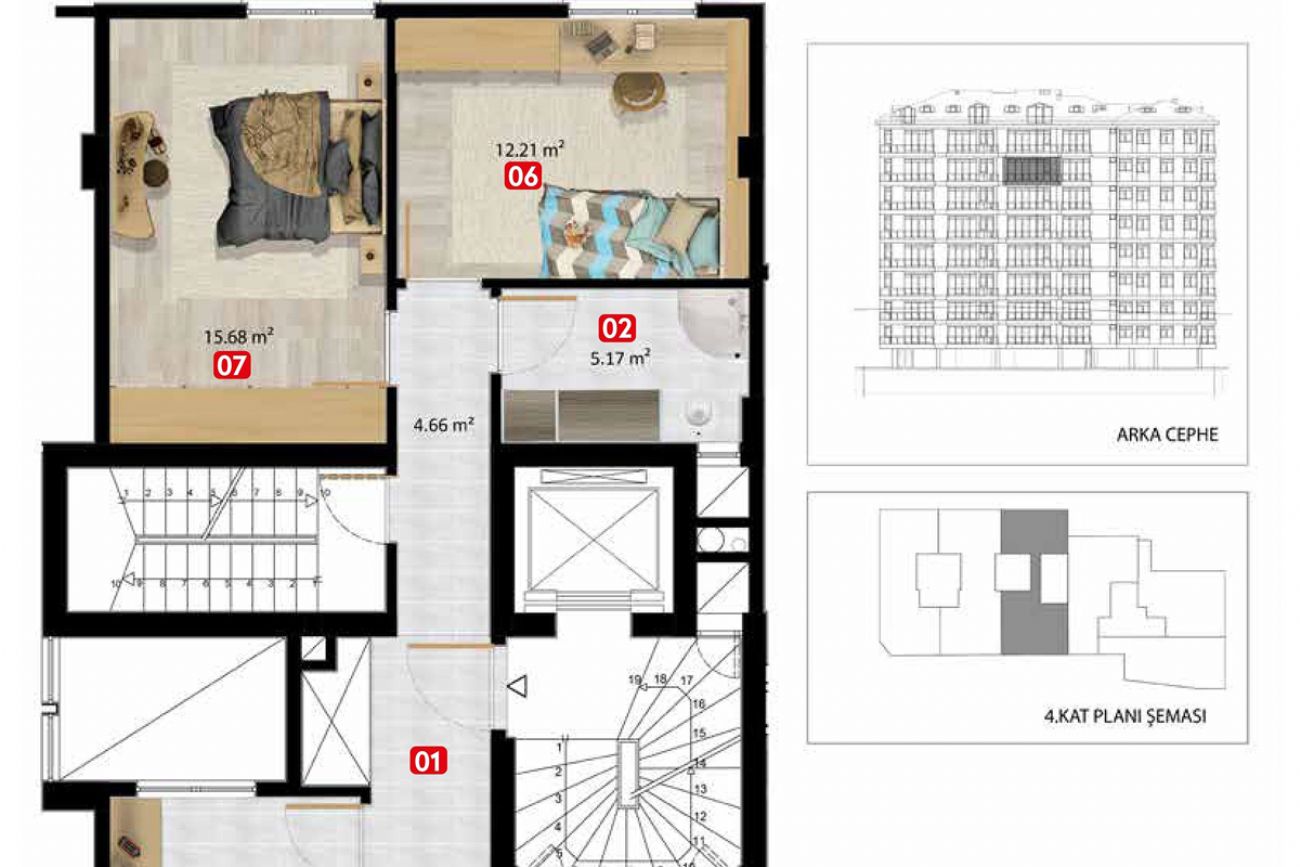 Beşiktaş Modern Floor Plans, Real Estate, Property, Turkey