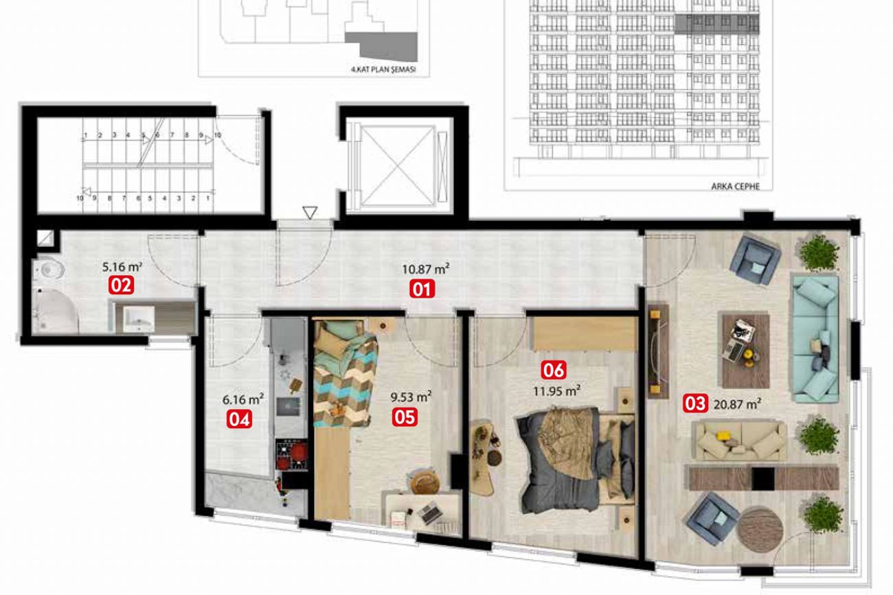 Beşiktaş Modern Floor Plans, Real Estate, Property, Turkey