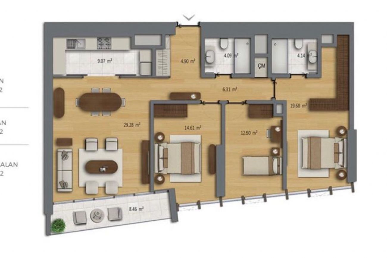 Rotana Bomonti  Floor Plans, Real Estate, Property, Turkey