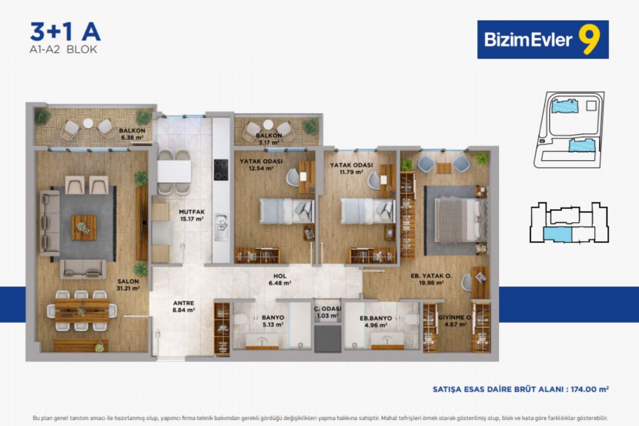 Bizim Evler 9  Floor Plans, Real Estate, Property, Turkey