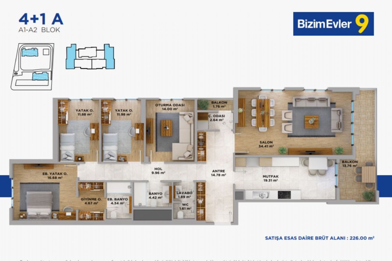 Bizim Evler 9  Floor Plans, Real Estate, Property, Turkey