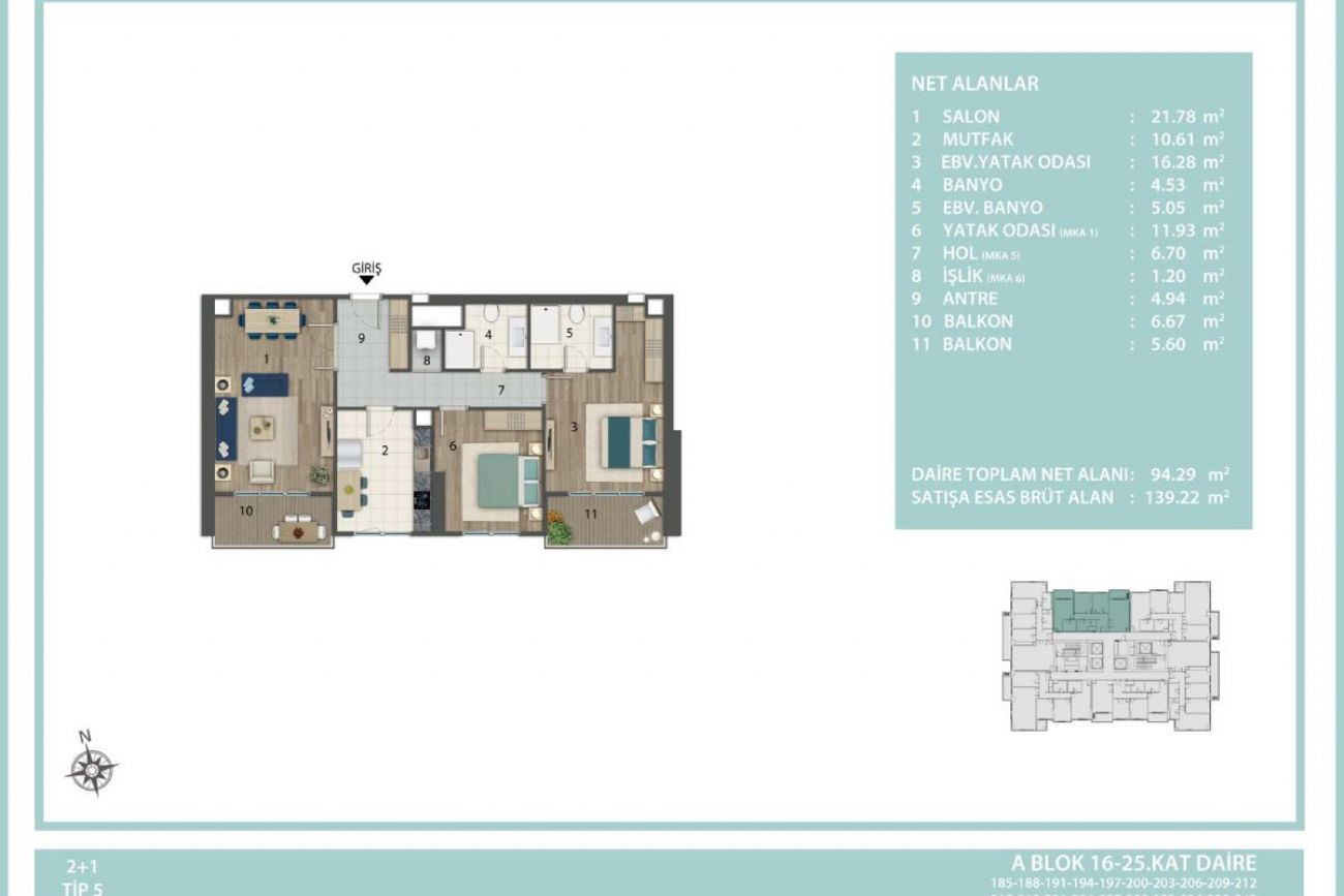 Modernyaka Ispartakule Floor Plans, Real Estate, Property, Turkey