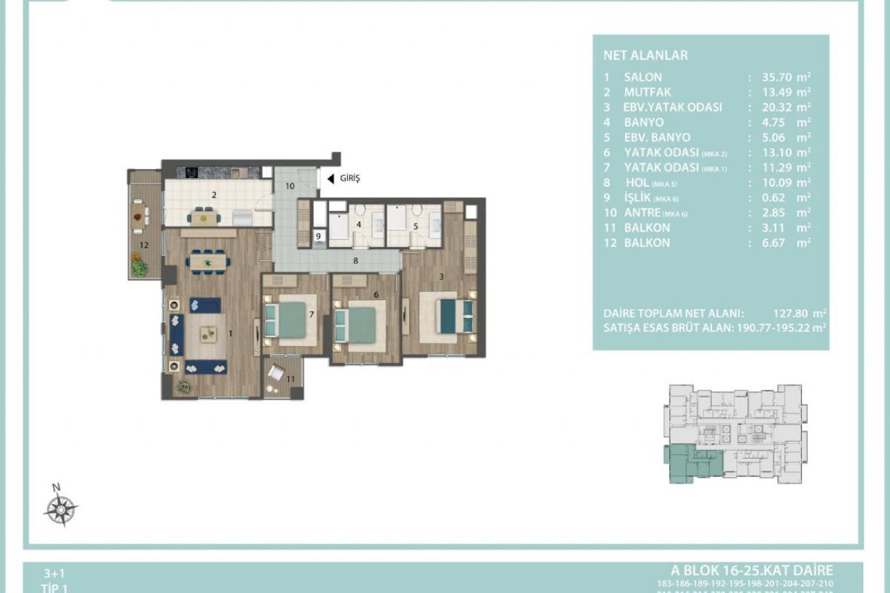 Modernyaka Ispartakule Floor Plans, Real Estate, Property, Turkey