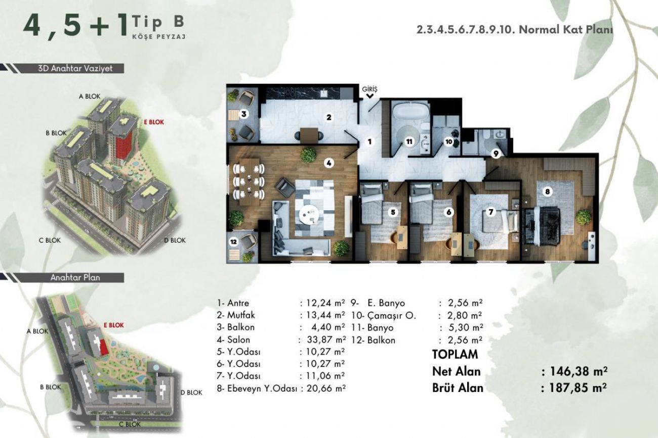 Via Life Floor Plans, Real Estate, Property, Turkey