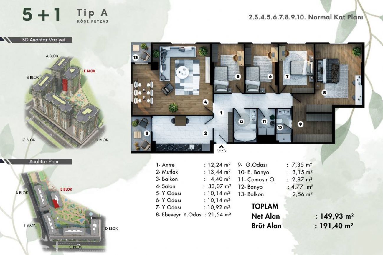 Via Life Floor Plans, Real Estate, Property, Turkey