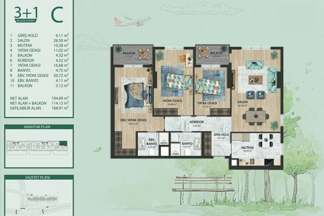 Luxera Bahçe Port Floor Plans, Real Estate, Property, Turkey