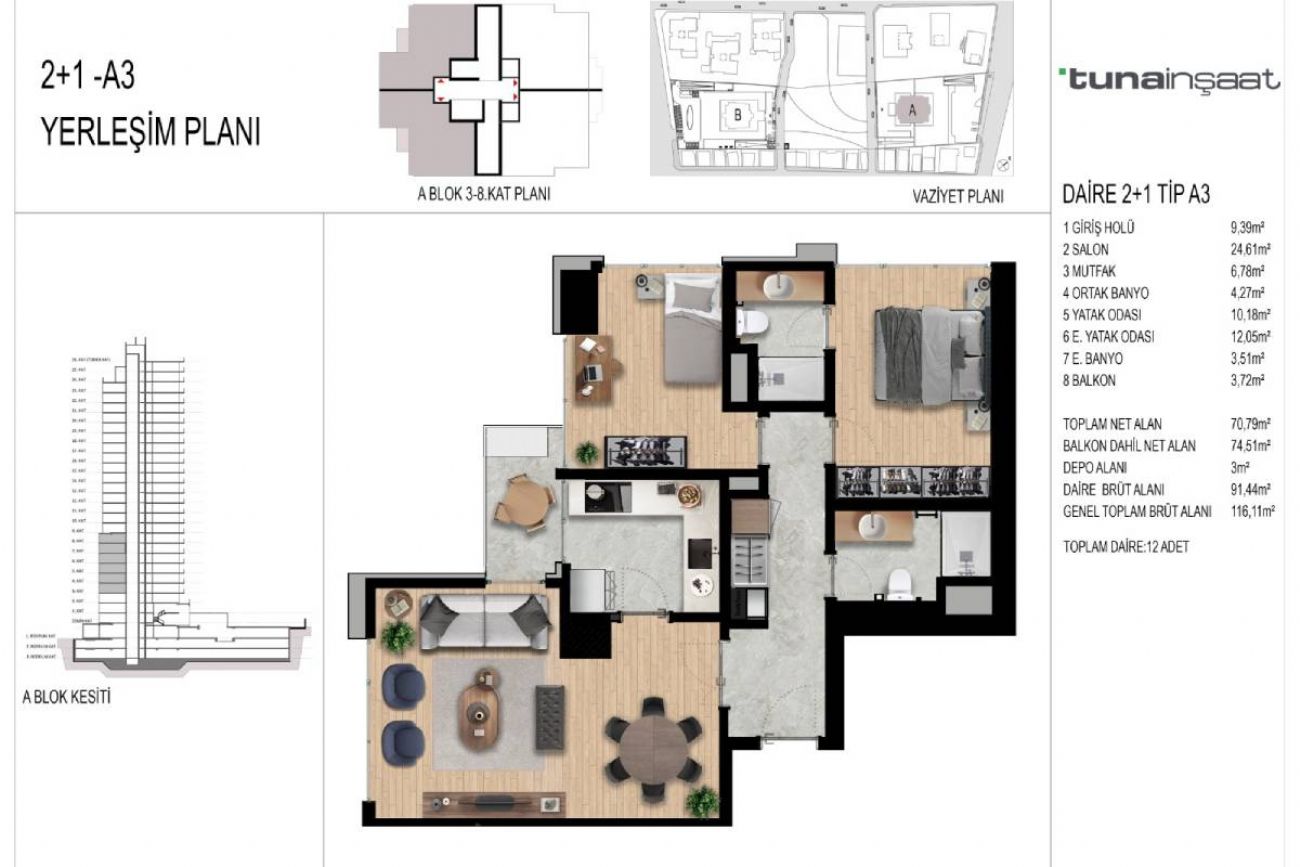 Tuna Park Ataşehir Floor Plans, Real Estate, Property, Turkey