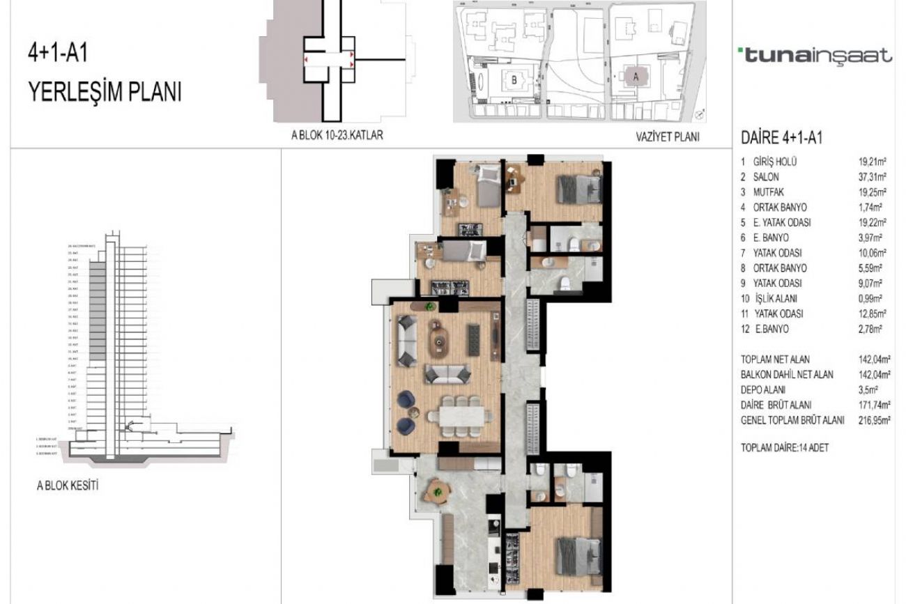 Tuna Park Ataşehir Floor Plans, Real Estate, Property, Turkey