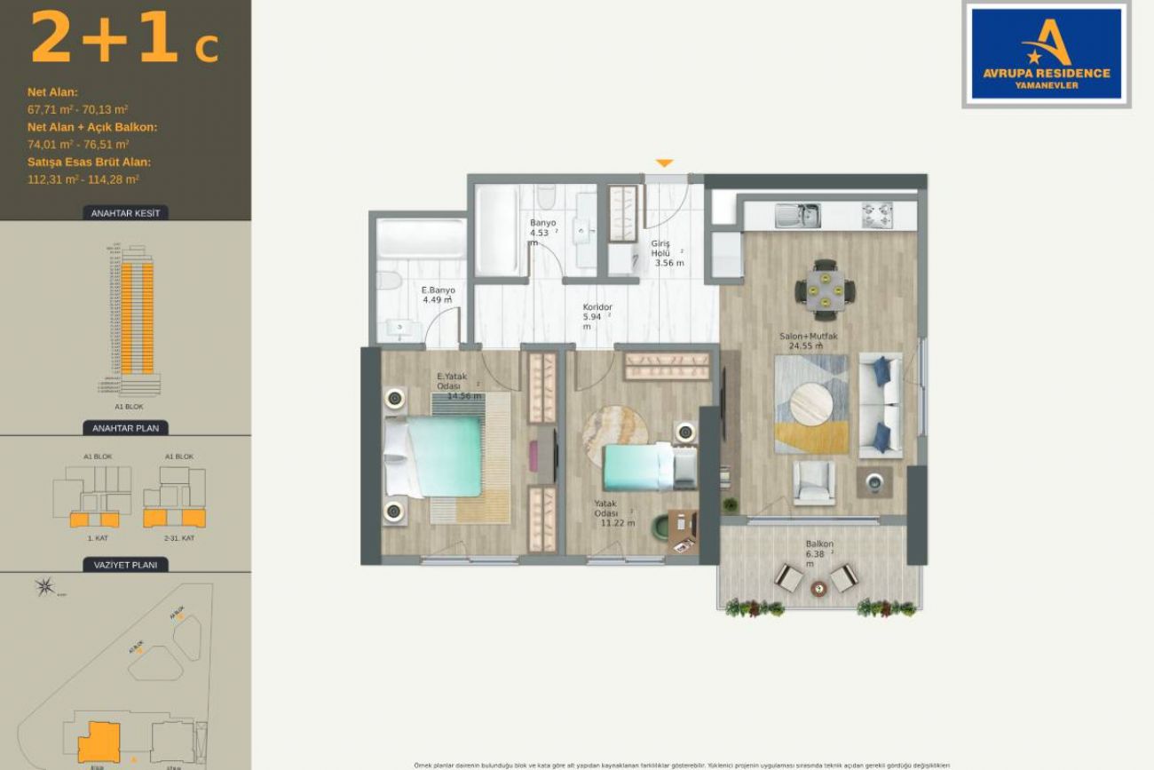 Avrupa Residence Yamanevler Floor Plans, Real Estate, Property, Turkey