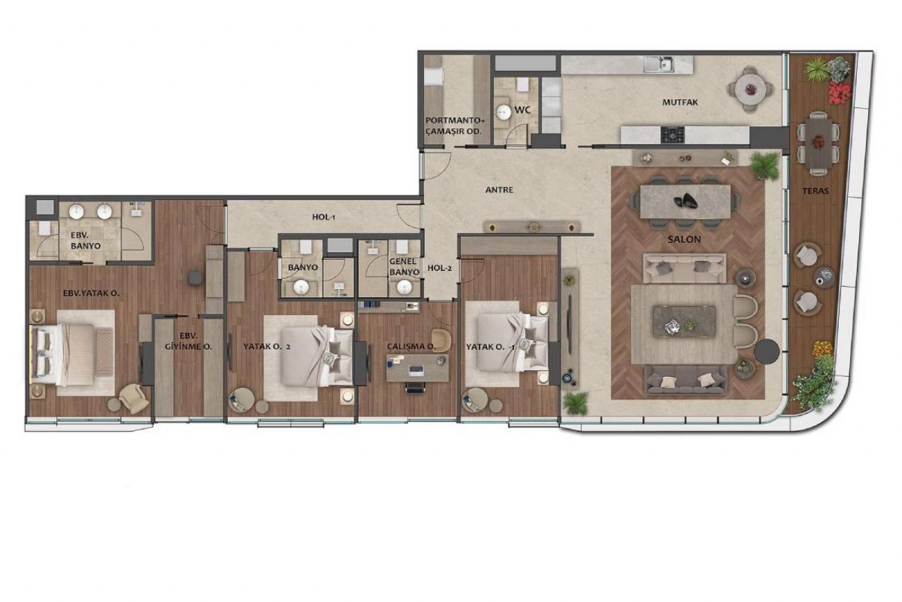 Yedi Mavi Floor Plans, Real Estate, Property, Turkey