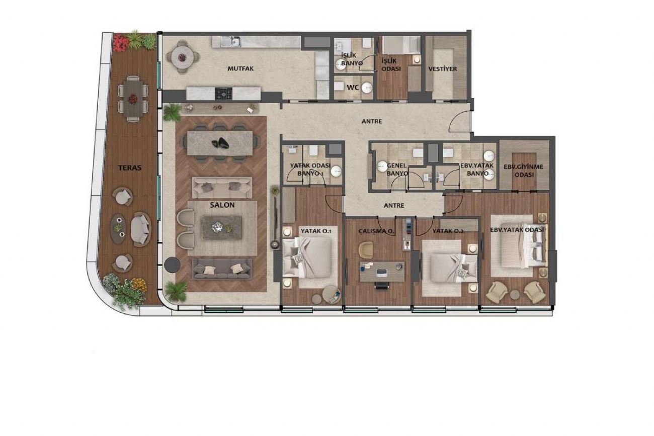 Yedi Mavi Floor Plans, Real Estate, Property, Turkey