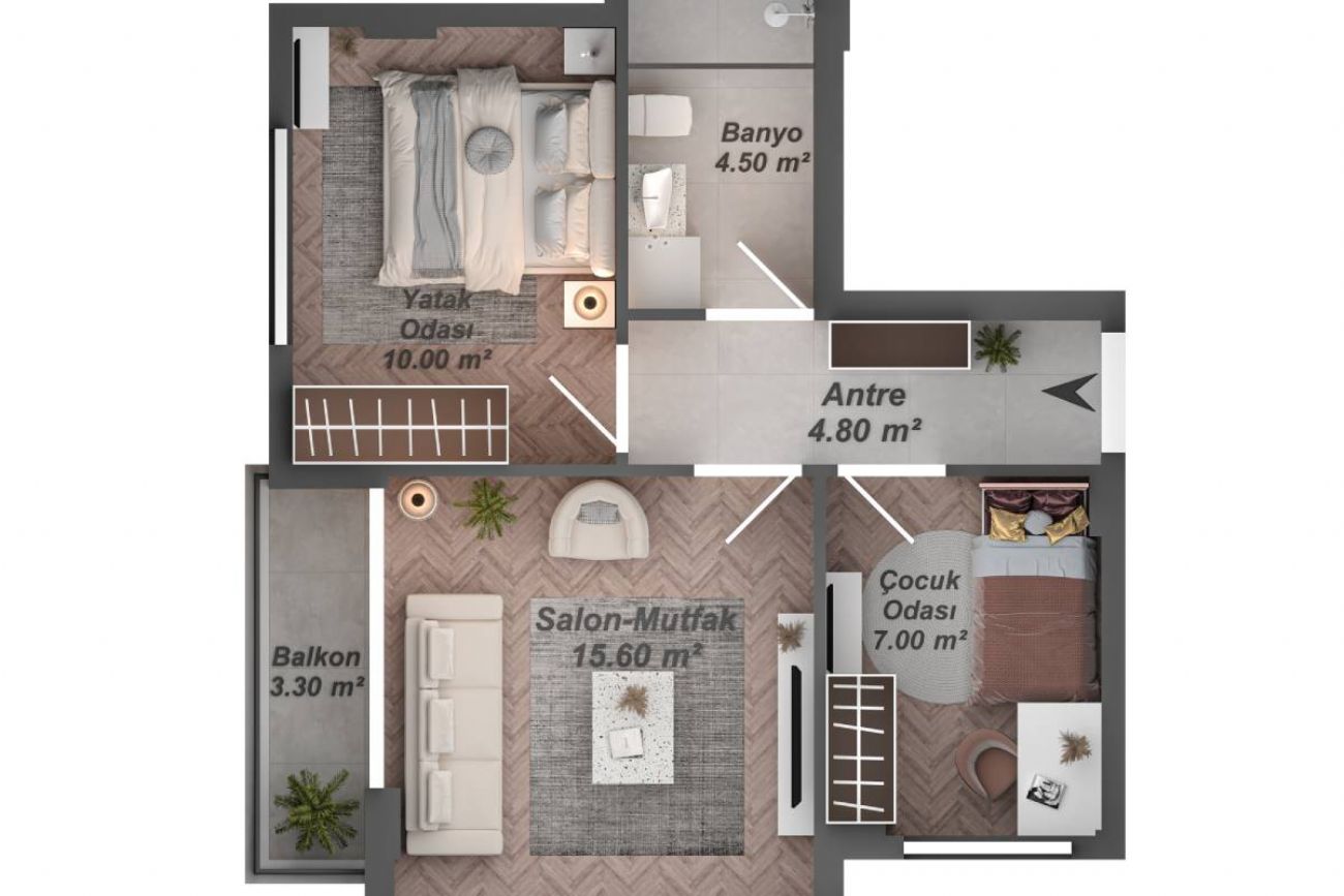 Looks Downtown 2 Floor Plans, Real Estate, Property, Turkey