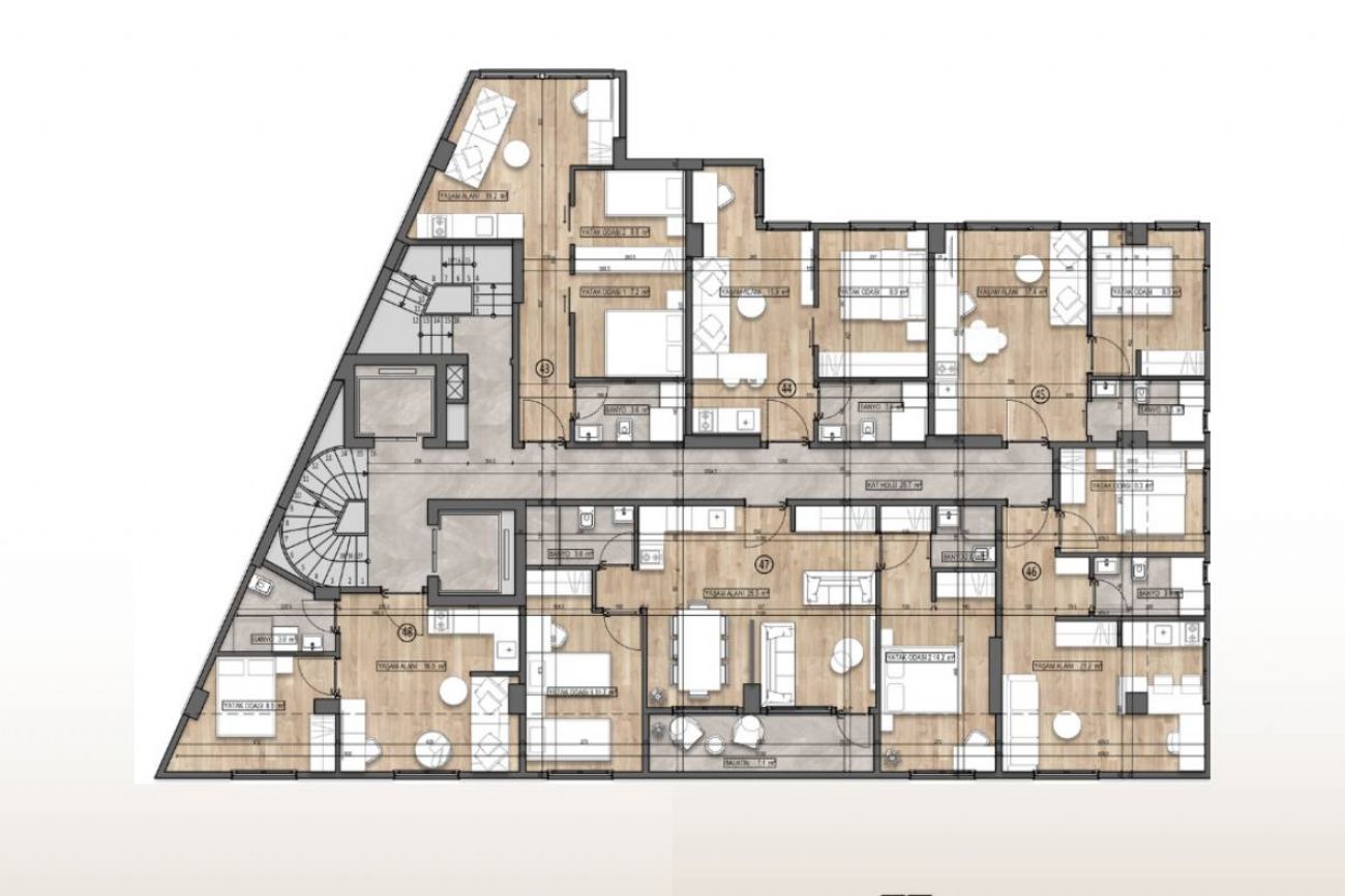 Suit Barbarossa Floor Plans, Real Estate, Property, Turkey