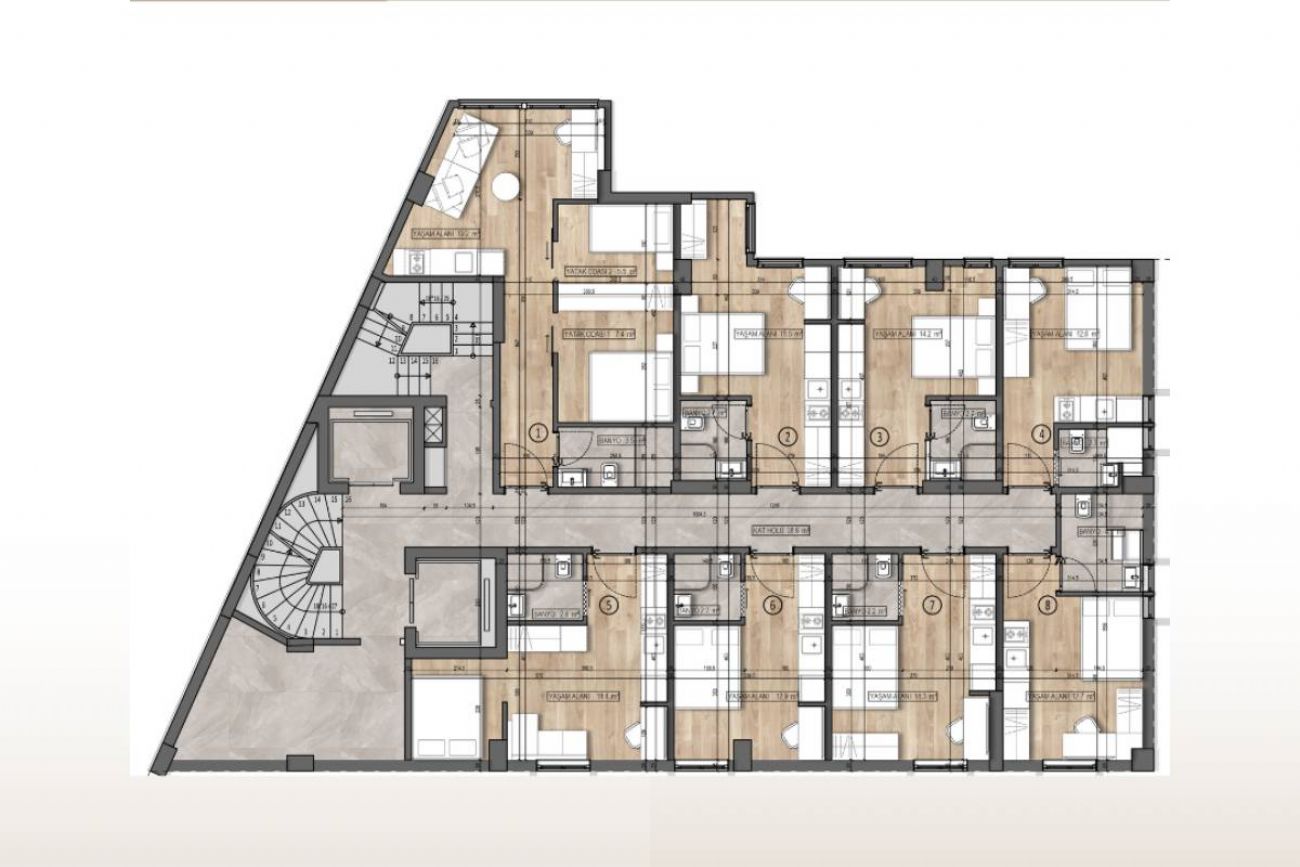 Suit Barbarossa Floor Plans, Real Estate, Property, Turkey